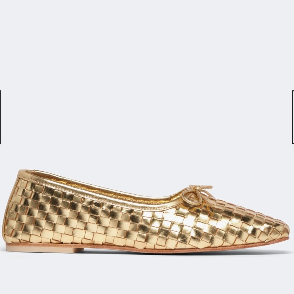 Freda Salvador Gold Jada Ballet Flats - Picture 3 of 7